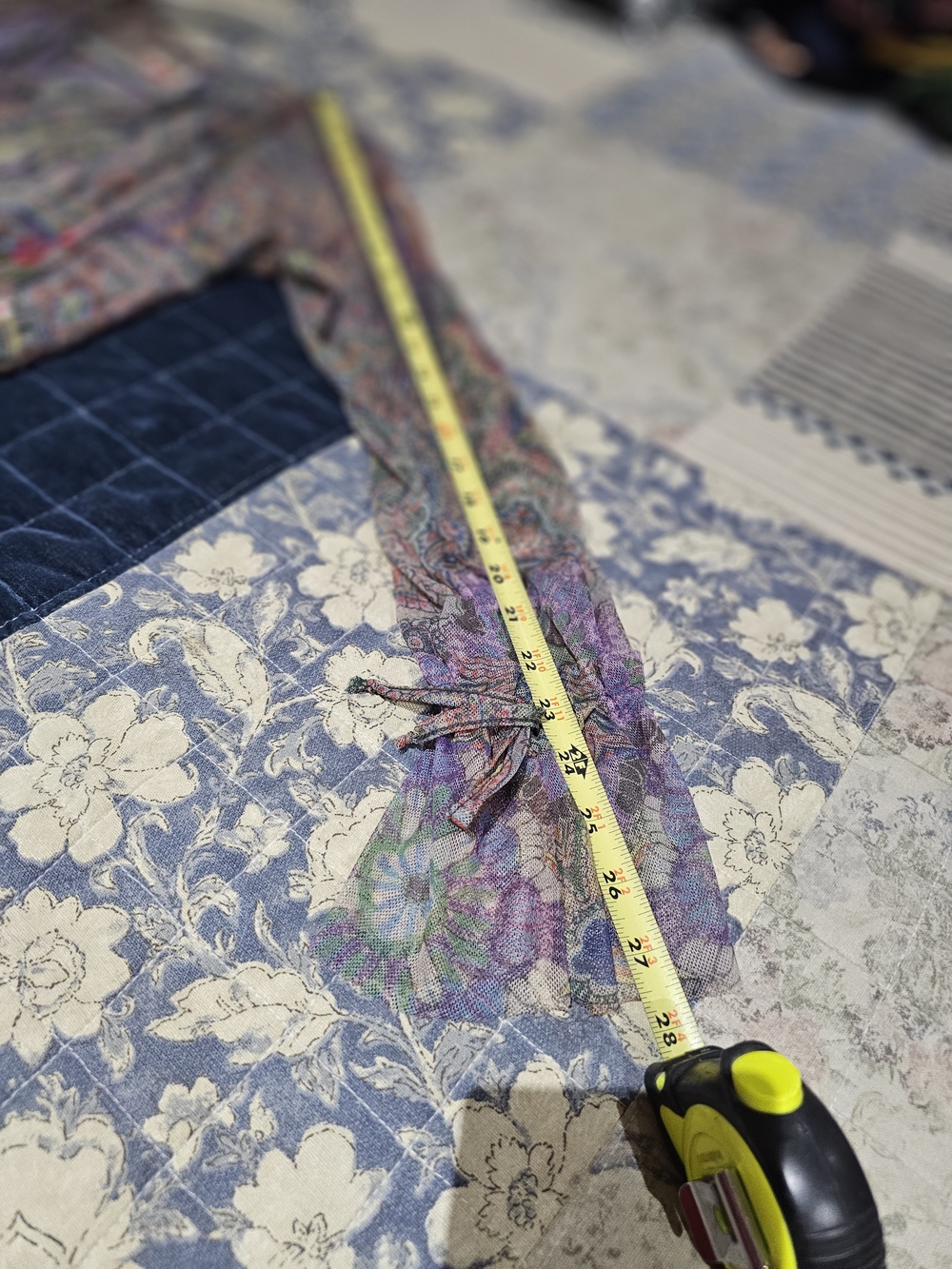Johnny Was Multicolor Embroidered Paisley Sheer Midi Dress - Picture 9 of 10